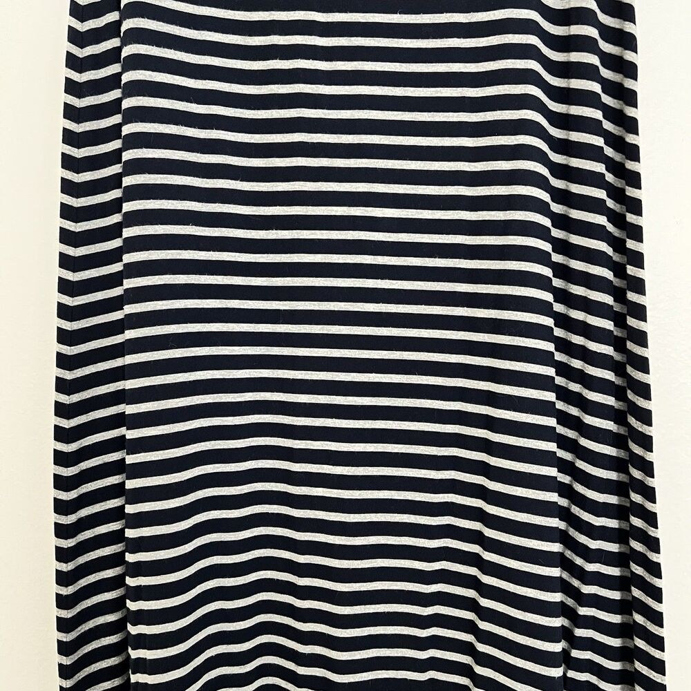 J.Crew Stripe Maxi Skirt Navy Gray Casual Alt Grunge Coastal Nautical Women's S - Picture 8 of 11